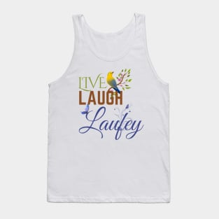 Live Laugh Laufey Nature and Blue Tank Top